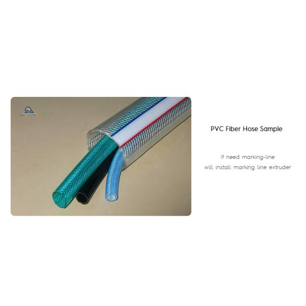 65mm Screw Diameter PVC Fiber Reinforced Flexible Garden Hose Making Machine For PIPE