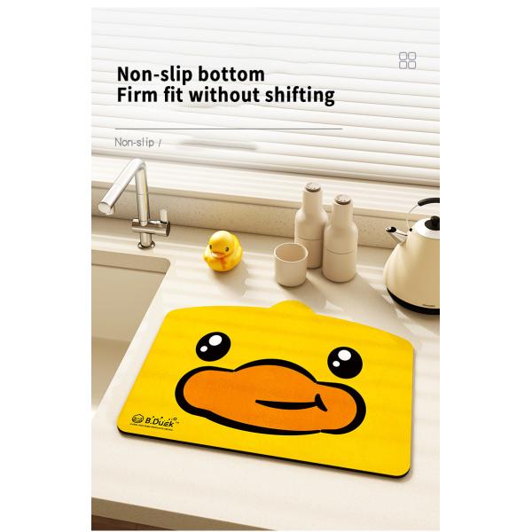 Customizable Cute Cartoon Pattern Kitchen Dish Drying Super Drainage Mat Make It Your Own