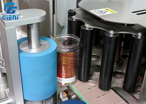 Vertical Round Bottle Self Adhesive Labeling Machine Automatic Continuous