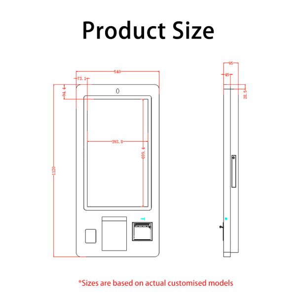 24" 32" Self-Service Order Kiosk with SDK Function Touch Screen Kiosk Machine for McDonald's/KFC/Restaurant Self-Payment