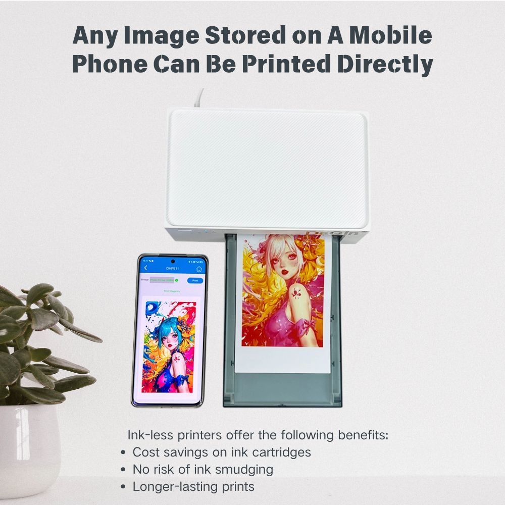 DAQIN New 3D Mini Inkless Phone Sticker Film Printer