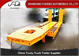 Buy cheap 80 ton Gooseneck low loader Low Bed Tractor truck trailer sale Hydraulic ramp product