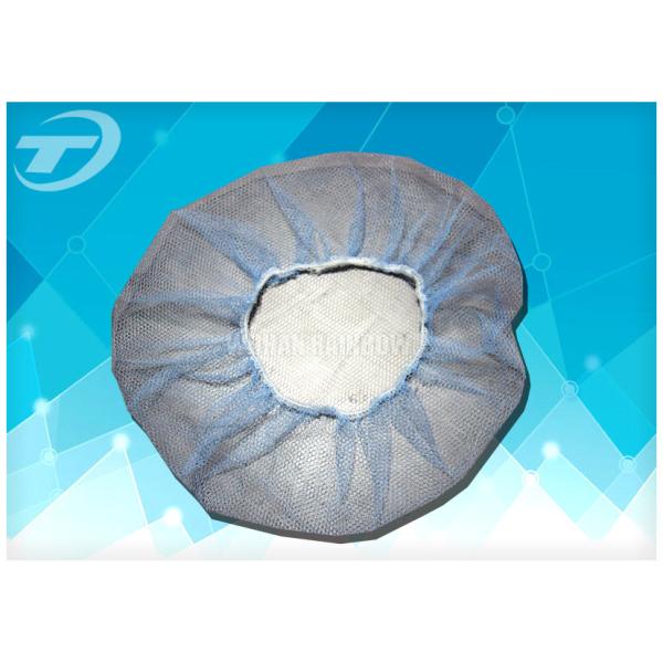 Single use nylon hairnet 20 ", soft and breathable , white , black and blue color