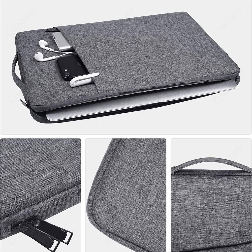 For Laudtec Polyester Laptop Sleeve Handbag Case Waterproof Zipper Portable Notebook Cover Business Shockproof Lap Top Bags for Wholesale OEM/ODM