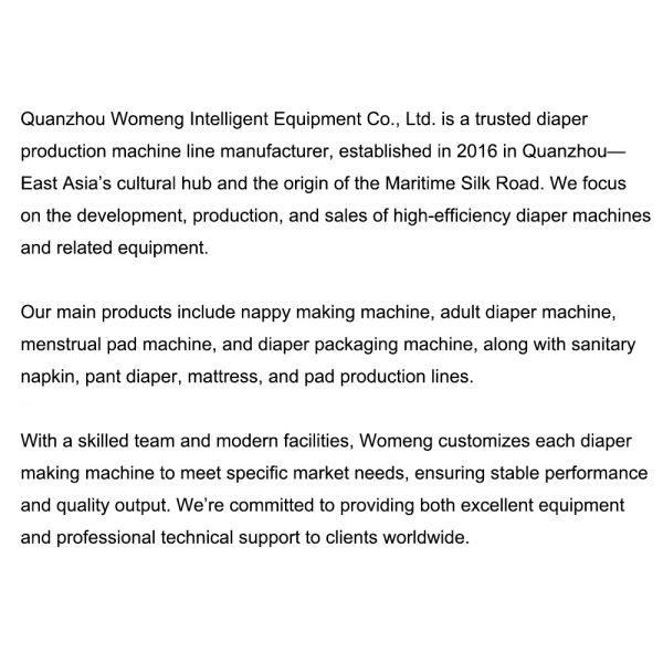 Smart Panel PLC Control 1200pcs/min Sanitary Pad Making Machine Customized