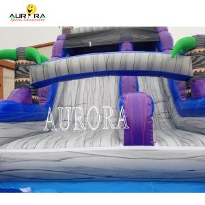 Purple Giant Inflatable Water Slide Waterproof For Summer Fun