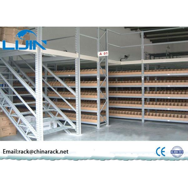 Heavy Duty Rack Supported Mezzanine , Multi Level Cold Steel Pallet Racks