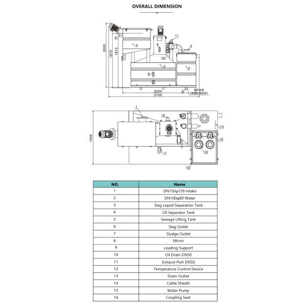 DN150mm Automatic Fuel Oil Water Separator System SS304