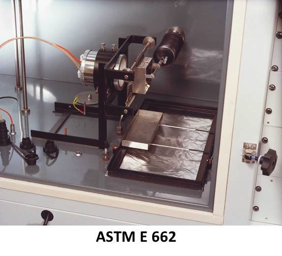 ASTM E 662 Solid Materials Smoke Density Flammability Testing Equipment