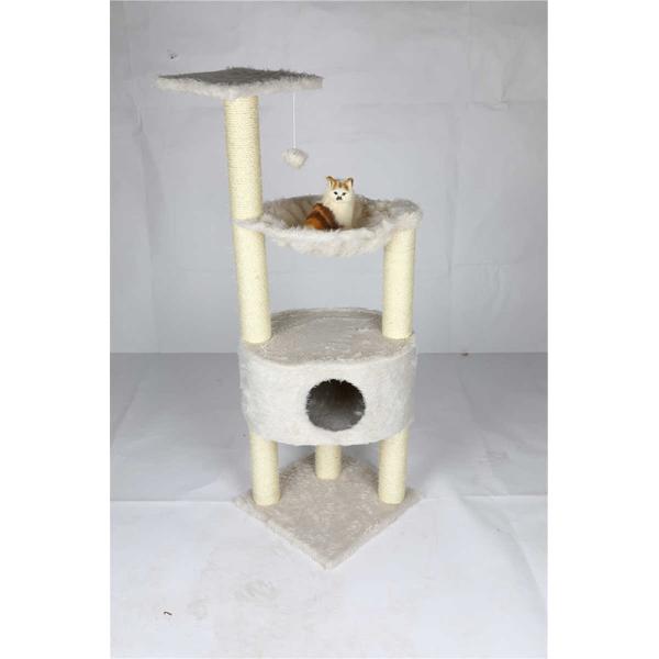 Eco Friendly Cat Climbing Frame Multi Level Design With Soft Perches