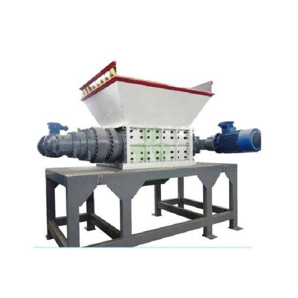 High Output Double Shaft Plastic Shredder Machine / Waste Plastic Automatic Crusher