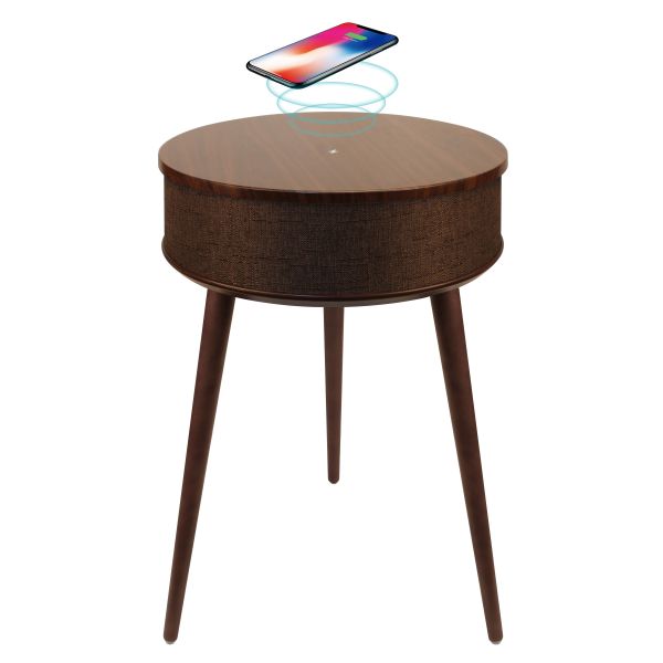 Portable Smart Table With Speaker Bluetooth Wireless Charging Touch Control Big Bedside Table