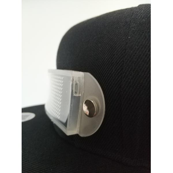 wholesale advertising LED gift rechargeable LED message cap for promotional LED Light up bluetooth hat setup by phone