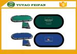 Oval Portable Folding Poker Gaming Table Top Poker Table Speed Cloth For Casino