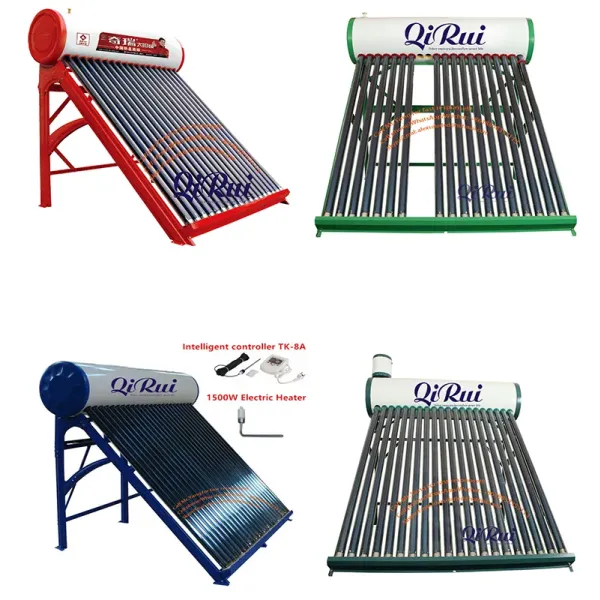 Open-Loop High Efficiency Evacuated Solar Water Heater System for House