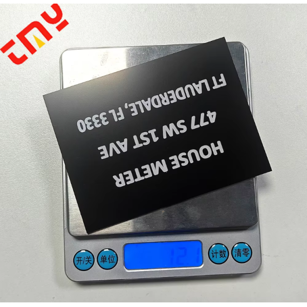 Custom Plastic ABS Plastic Labels Personalized Blank 1.2mm CNC Laser Engraving Text Plate With Adhesive Backing Or Holes