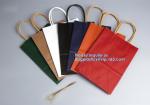 Wholesale custom logo luxury white gold printing coated paper shopping bag for