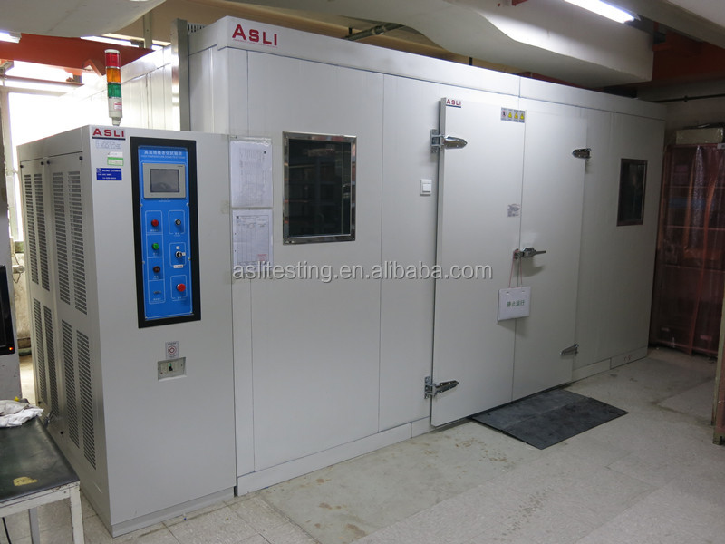 Walk-in temperature test chamber exterior view