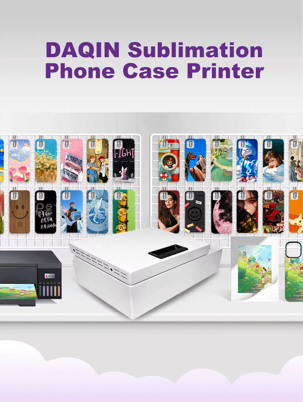 3D Hign Quality Sublimation Heat Press Transfer Printing Film for DIY Mobile Phone Case