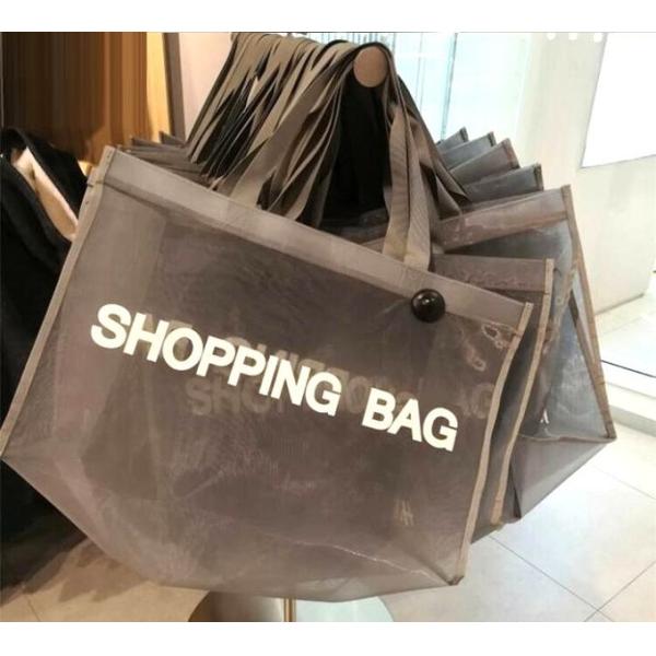 Reusable Grocery Tote Large Mesh Shopping Bag Nylon Grocery Tote Garment Accessories Mesh Beach Bags, Grocery Produce To