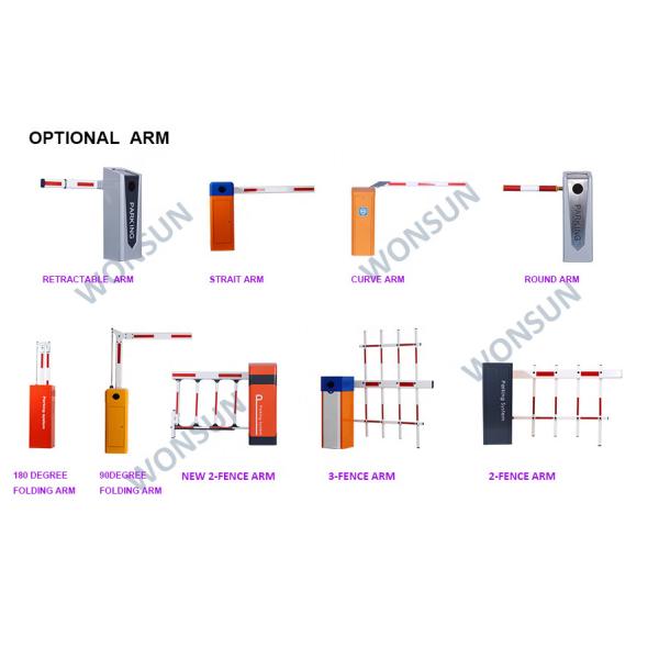 LED Roadway Boom Gate System Automatic Barrier Customized Logo