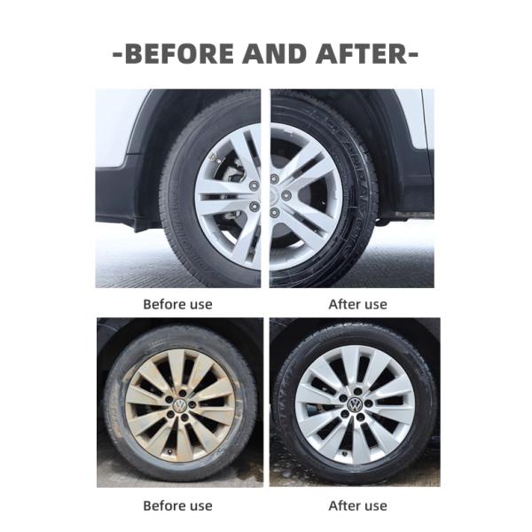 668ml VOC Compliant Tire Foam Cleaner Environmentally Friendly Tire Foam Polish for Shiny Tires