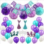 Mermaid Party Supplies Party Decorations for Girls Birthday party Baby Shower