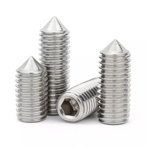 DIN914 Hexagon socket set screws with cone point
