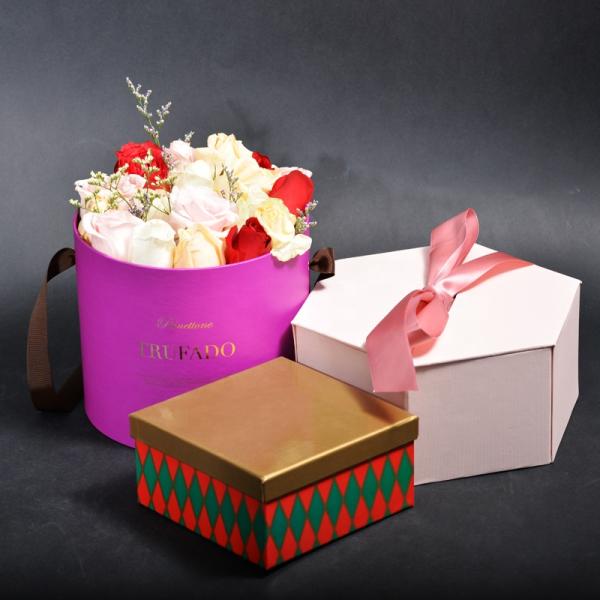 Ribbon Wedding Gift Boxes For Guests Luxury Appearance With Certification