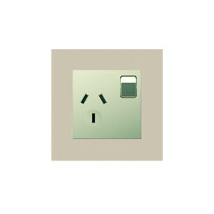 China 10A 230V Electrical Power Socket , 86mm Australia Socket Outlet on sale