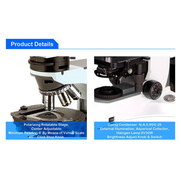 Comparison Polarizing Light Microscope Transmitted Light Microscopes CE A15.1019