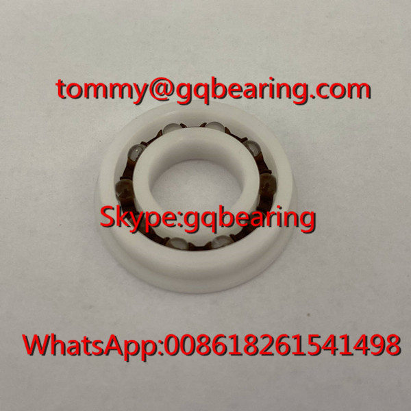 POM Plastic Material F6901 Flanged Plastic Ball Bearing 12x24x6mm