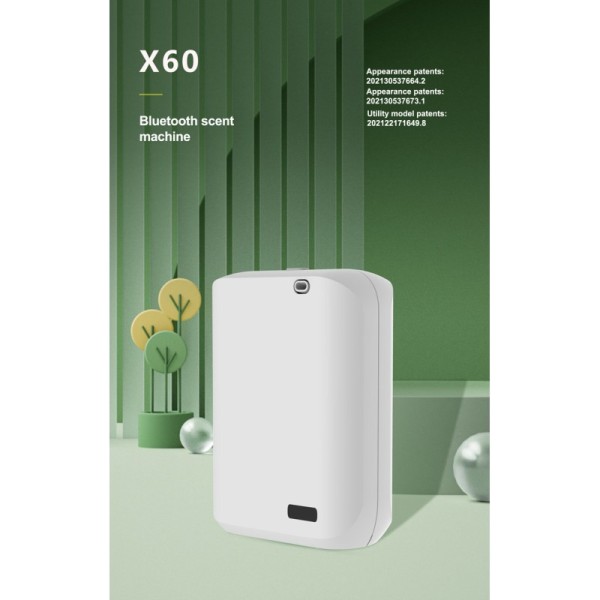 3W Two Fluid Atomization Aroma Diffuser Machine Wall-Mounted Eco Friendly PP Home Fragrance Device