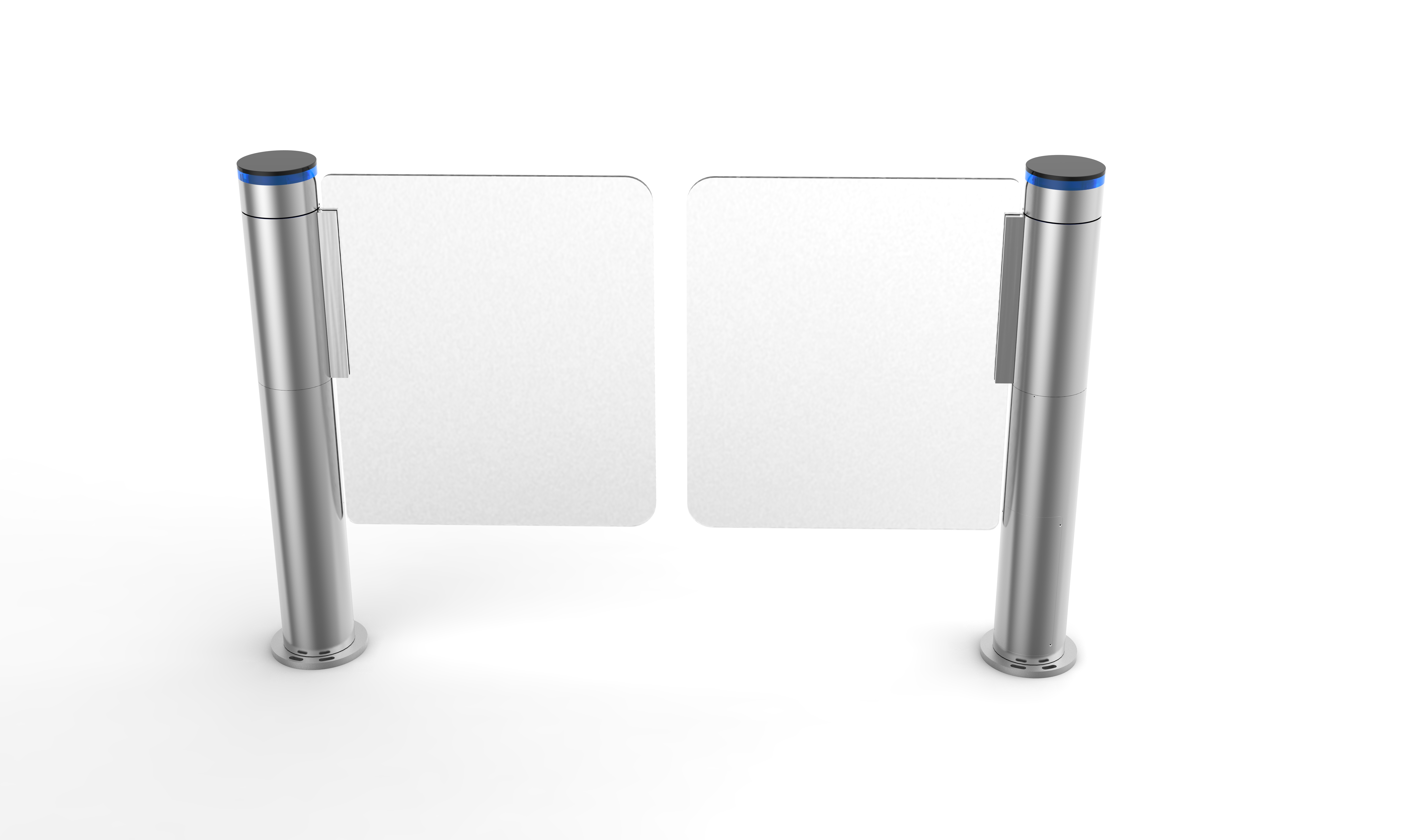 141mm Diameter 304 Stainless Steel Cylindrical Swing Speed Gate for Rapid Access Security Control