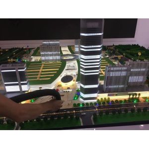 Buy cheap Miniature Acrylic Architecture Model Handmade / Laser Cut Artwork 4 * 2 . 5M product