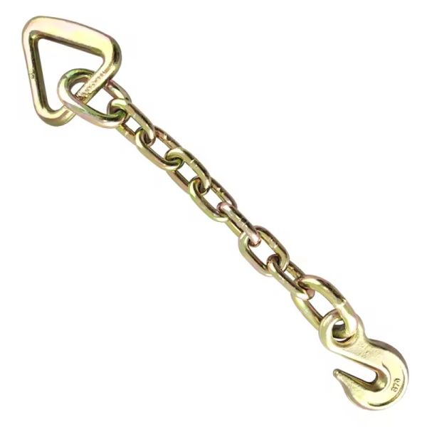 Yellow Zinc Plated High Strength G70 Transport Chain with Hook 20Mn2 Material