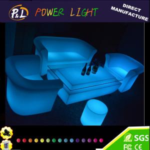 Buy cheap Outdoor Plastic Illuminated LED Lounge Sofa Set product