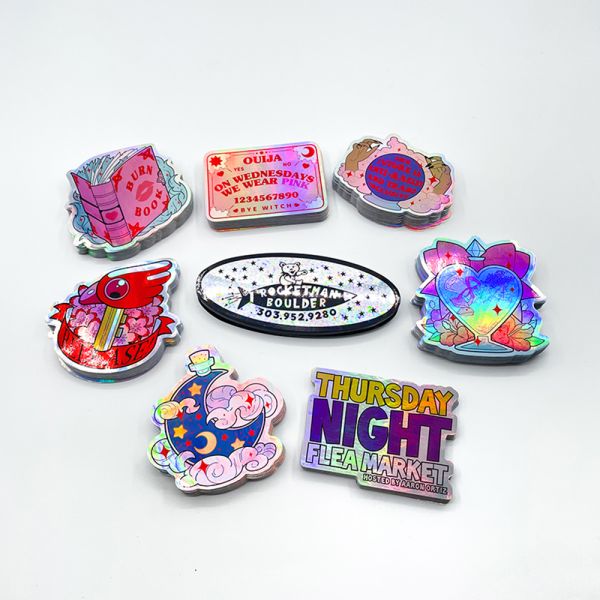 Waterproof Die Cut Stickers Matte Surface Custom Shape Professional