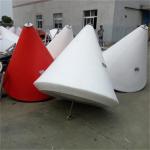 Spherical Plastic Mooring Buoys Customized With Reflective Tape / Lights