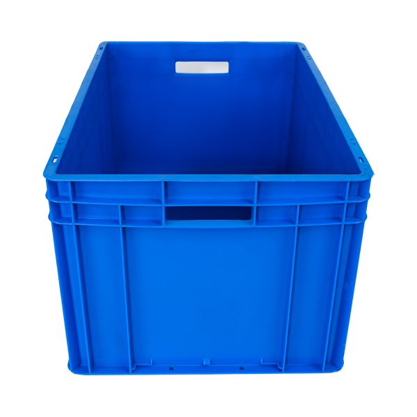 Solid Box Style Plastic Container for Transporting and Stacking Fruit Durable Reusable