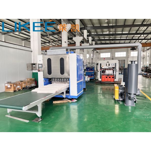 LKWP980 Pop Up Wax Paper Folding Machine Single Row 250-400 Sheets/min Slitting Rows High Speed