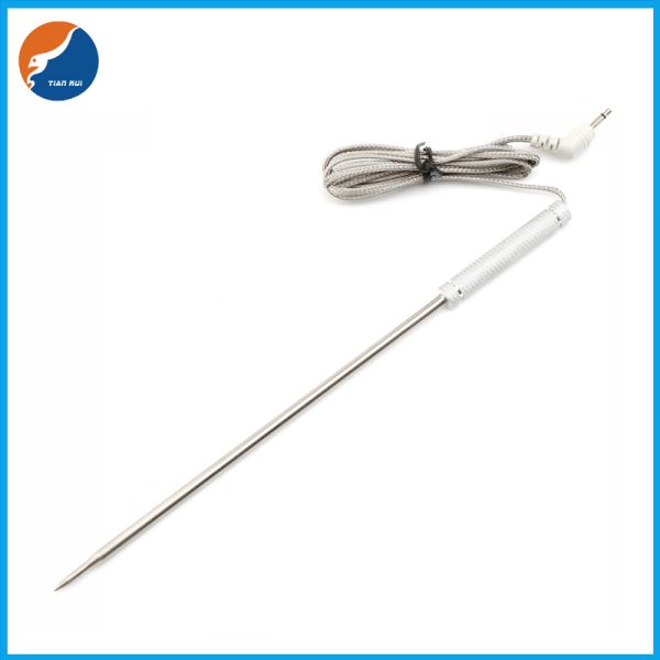 Food Grade SS304 Probe BBQ Temperature Sensor With Aluminum Handle