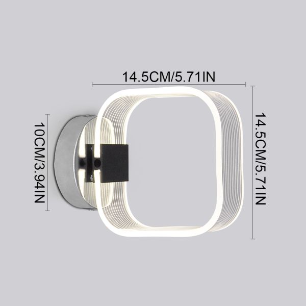 LED Indoor Wall Lamps 220V 6W Warm Night Lighting For Bedroom Hallway Aisle Bathroom Sconces Light (WH-OR-87)