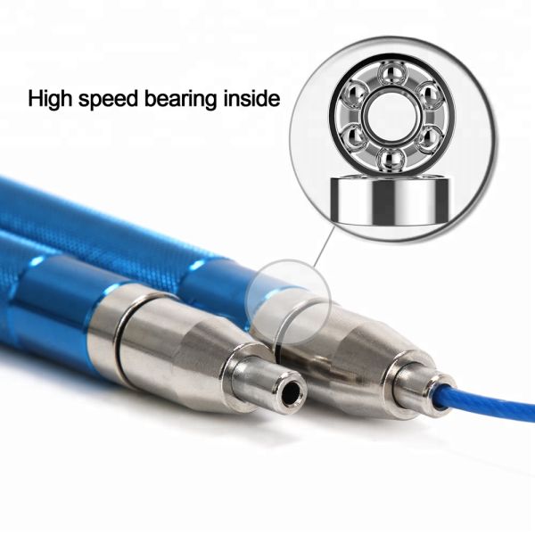 Long Aluminum Handle Adjustable Speed Jump Rope Portable Self Locking