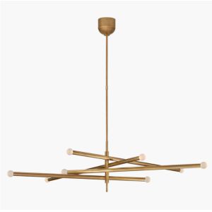 Rousseau Grande Eight Light Articulating Chandelier Customizable Light Perfect