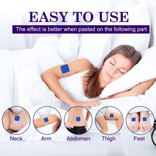 Topical Transdermal Sleep Vitamin Patch Foam Material Easy Absorption Reduce Stress