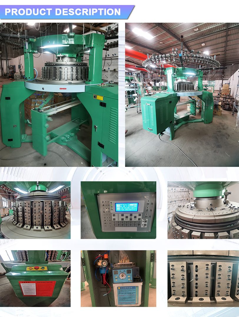 5.5KW Double Jersey Interlock Circular Knitting Machine Cut Circle Cloth With Soft Nap