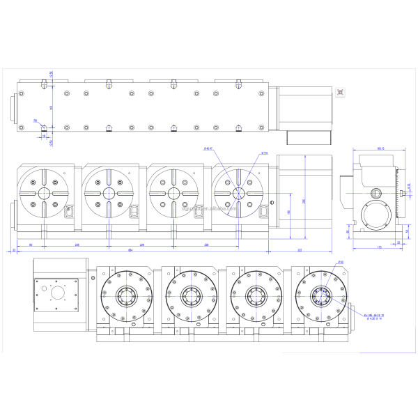 Automatic Multi-head 5th Axis Rotary Table