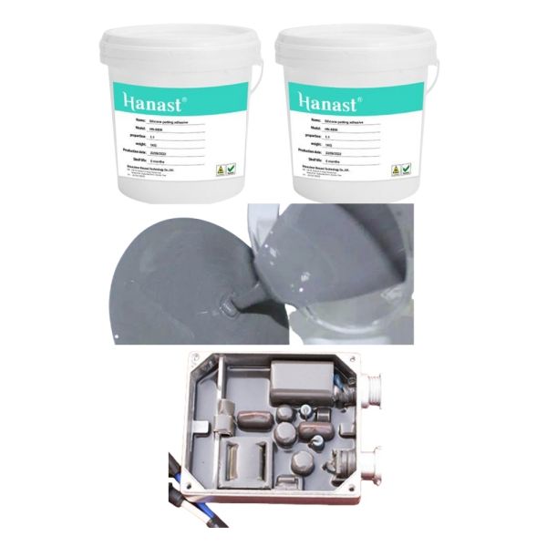 Grey Black Electricalsilicone Potting Compound For Electronics Waterproof Thermal Potting Silicone For Connector PCB Cable
