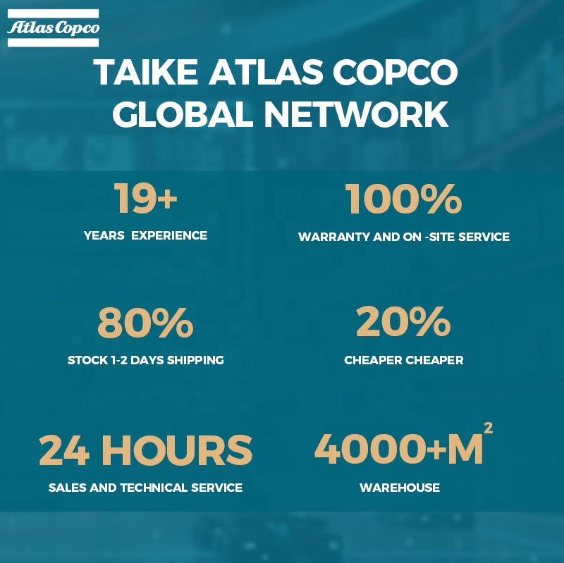 XAS48 Atlas Copco Lubricated Screw Air Compressor For Mining Construction